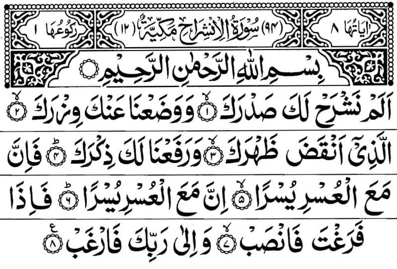 Surah Alam Nashrah Surah Alam Nashrah